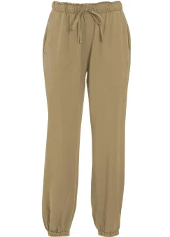 DEHA Pantaloni*Pantalone Jogger In Twill Tencel Marrone