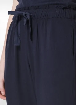 DEHA Pantaloni*Pantalone Jogger In Viscosa Crepe Blu