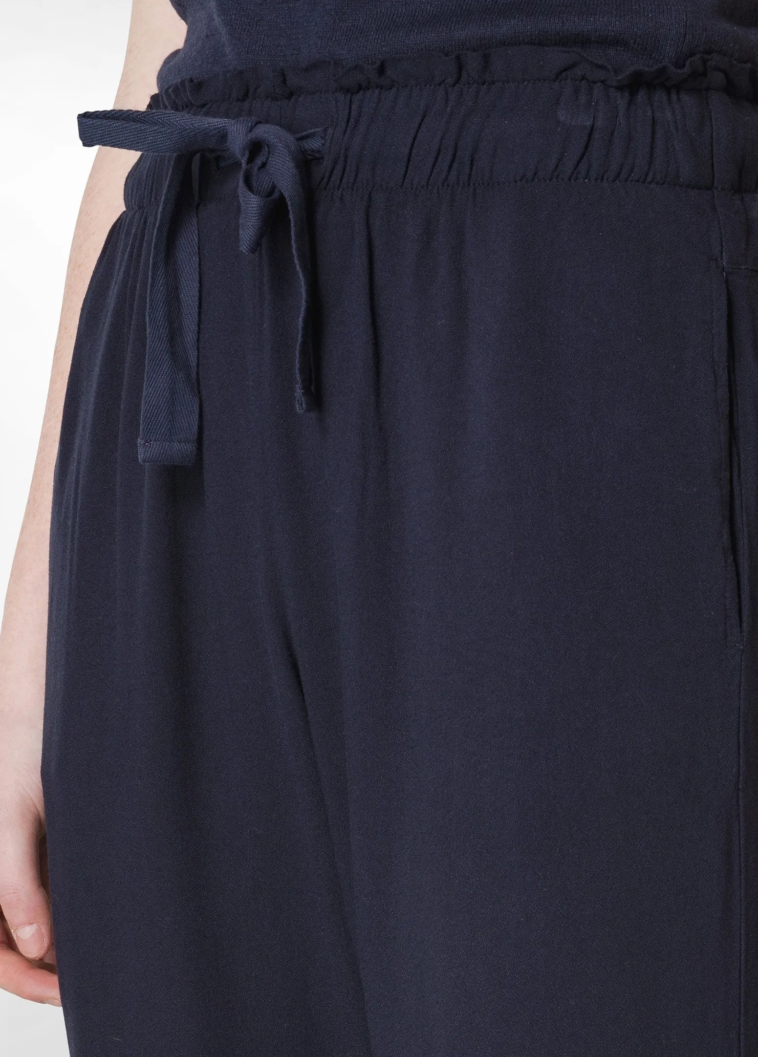 DEHA Pantaloni*Pantalone Jogger In Viscosa Crepe Blu