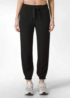 DEHA Pantaloni*Pantalone Jogger In Viscosa Crepe Nero