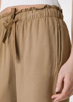 DEHA Pantaloni*Pantalone Jogger In Viscosa Crepe Marrone