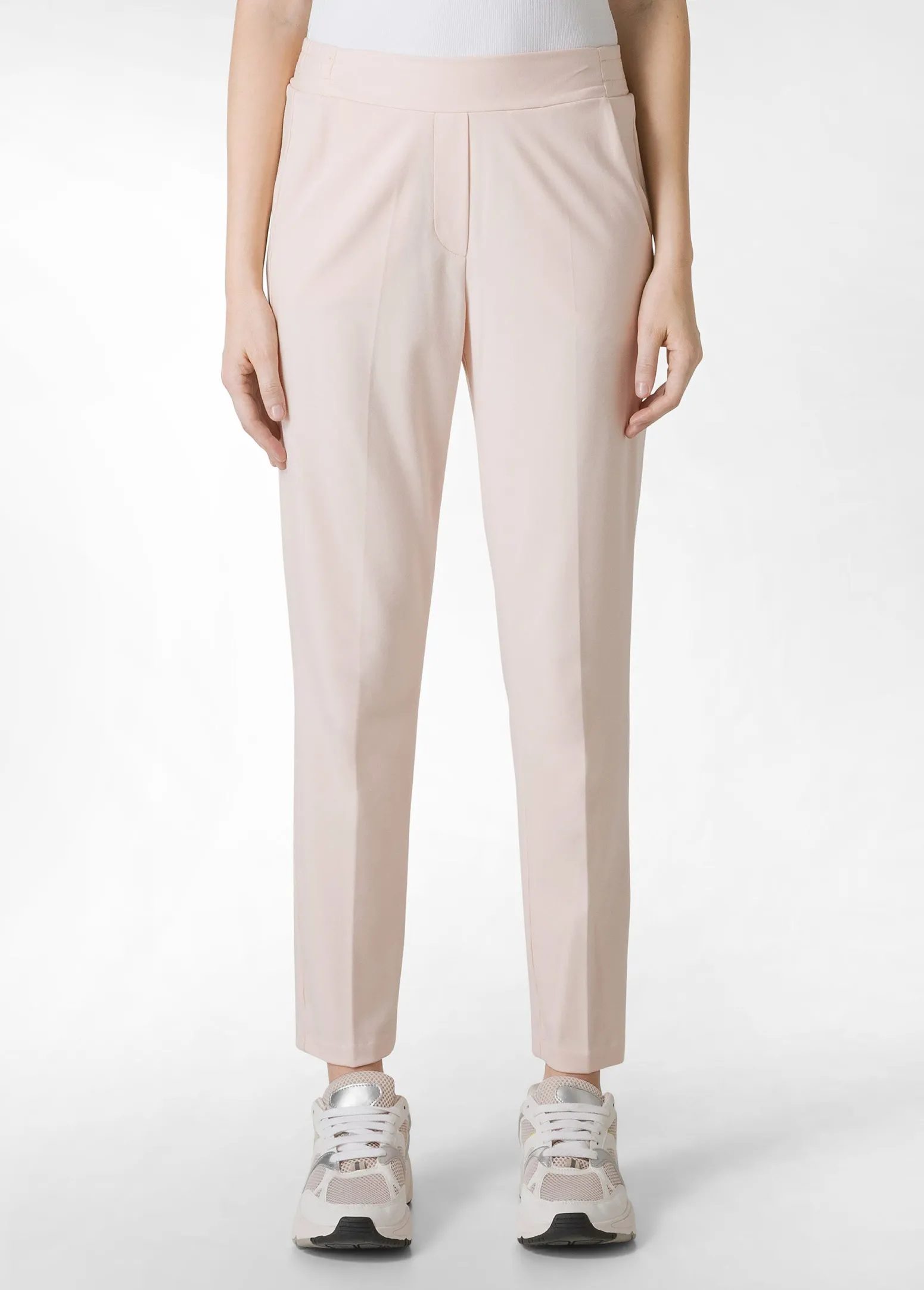 DEHA Pantaloni*Pantalone Leggero In Punto Milano Rosa