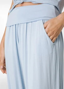 DEHA Pantaloni*Pantalone Odalisca In Viscosa Blu