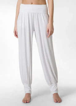 DEHA Pantaloni*Pantalone Odalisca In Viscosa Bianco