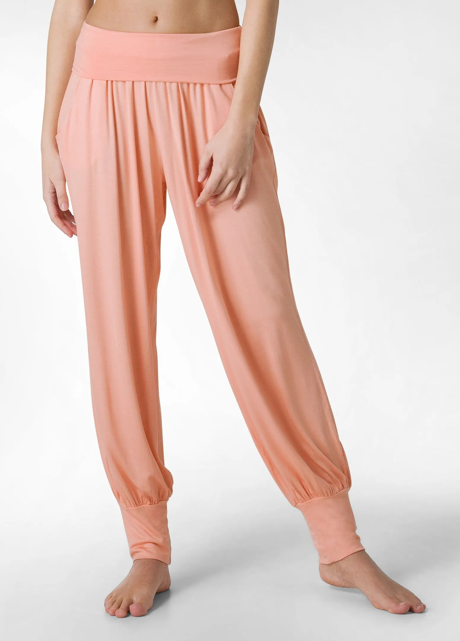 DEHA Pantaloni*Pantalone Odalisca In Viscosa Arancio