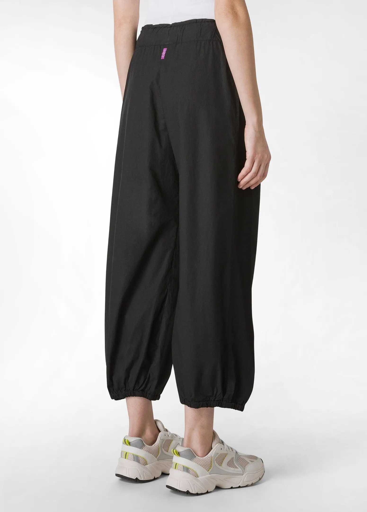 DEHA Pantaloni*Pantalone Relaxed In Popeline E Raso Nero