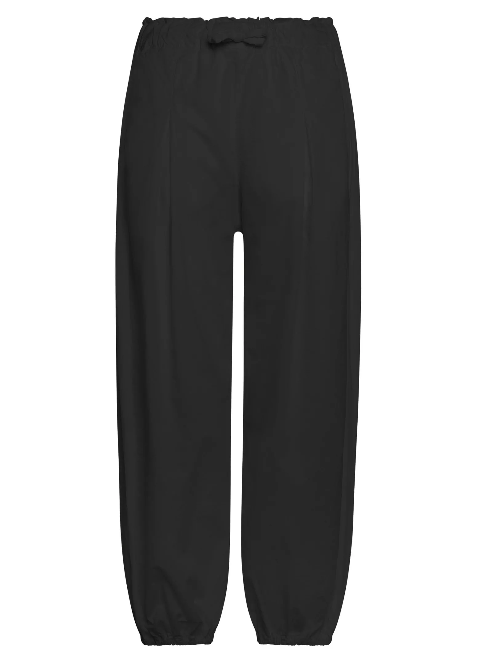 DEHA Pantaloni*Pantalone Relaxed In Popeline E Raso Nero