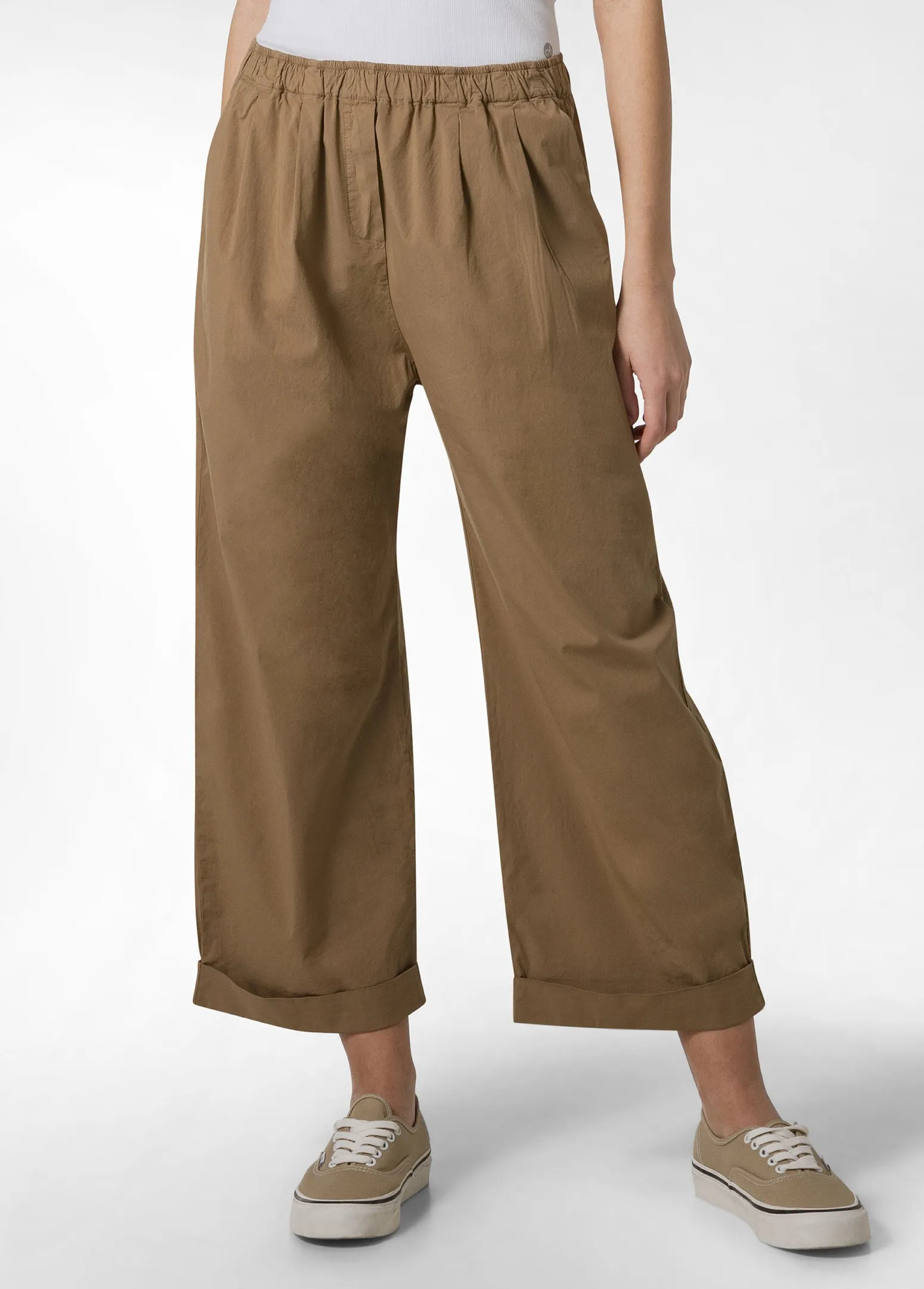 DEHA Pantaloni*Pantalone Relaxed In Popeline Marrone