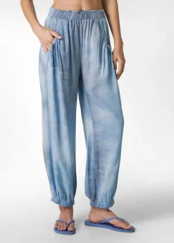 DEHA Pantaloni*Pantalone Relaxed In Twill Effetto Batik Blu