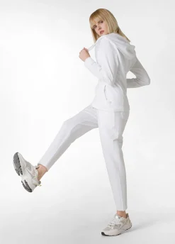 DEHA Pantaloni*Pantalone Slim Fit In Felpa Leggera Bianco