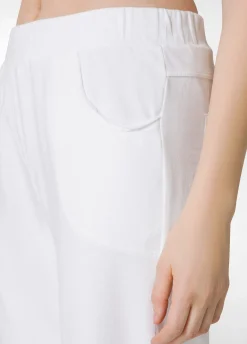 DEHA Pantaloni*Pantalone Slim Fit In Felpa Leggera Bianco