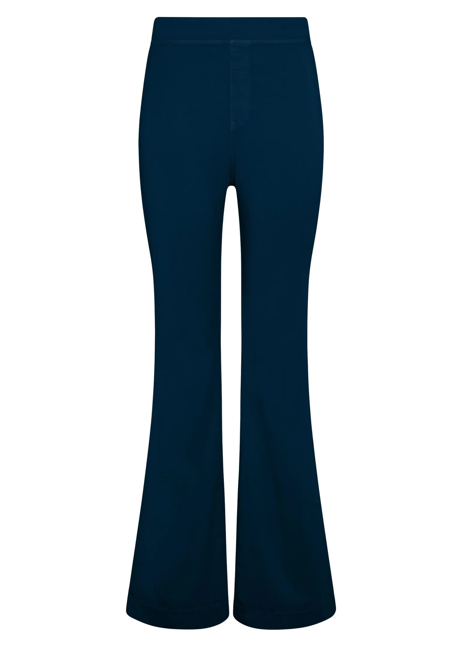 DEHA Pantaloni*Pantalone Svasato In Gabardine Vintage Blu