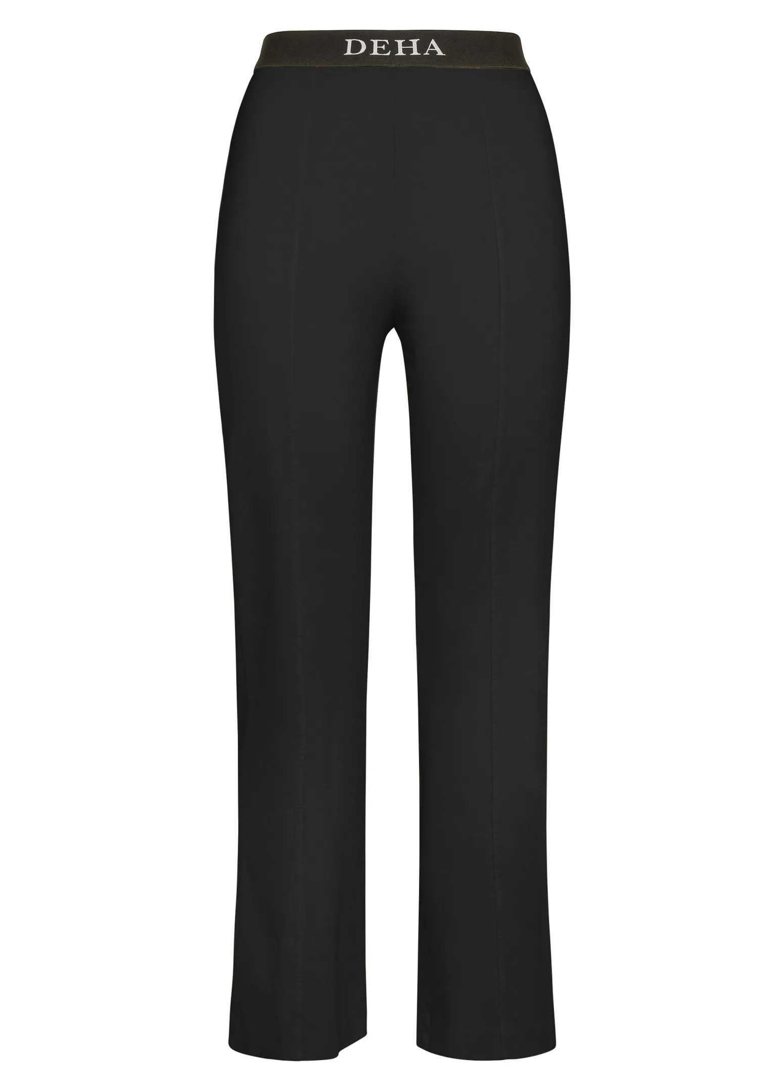 DEHA Pantaloni*Pantalone Svasato Punto Milano Nero