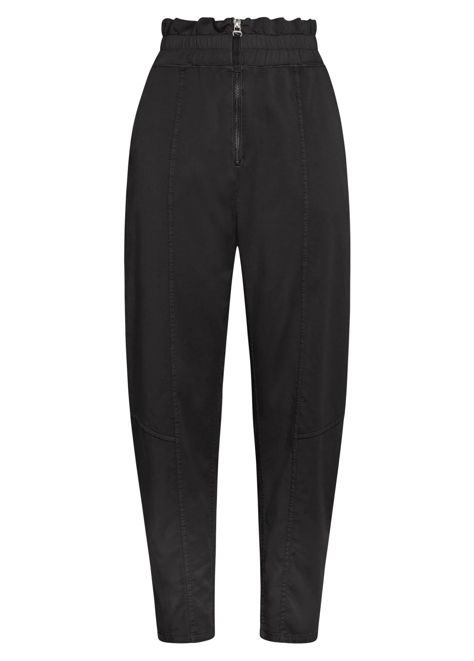 DEHA Pantaloni*Pantalone Vita Alta In Gabardine Vintage Nero