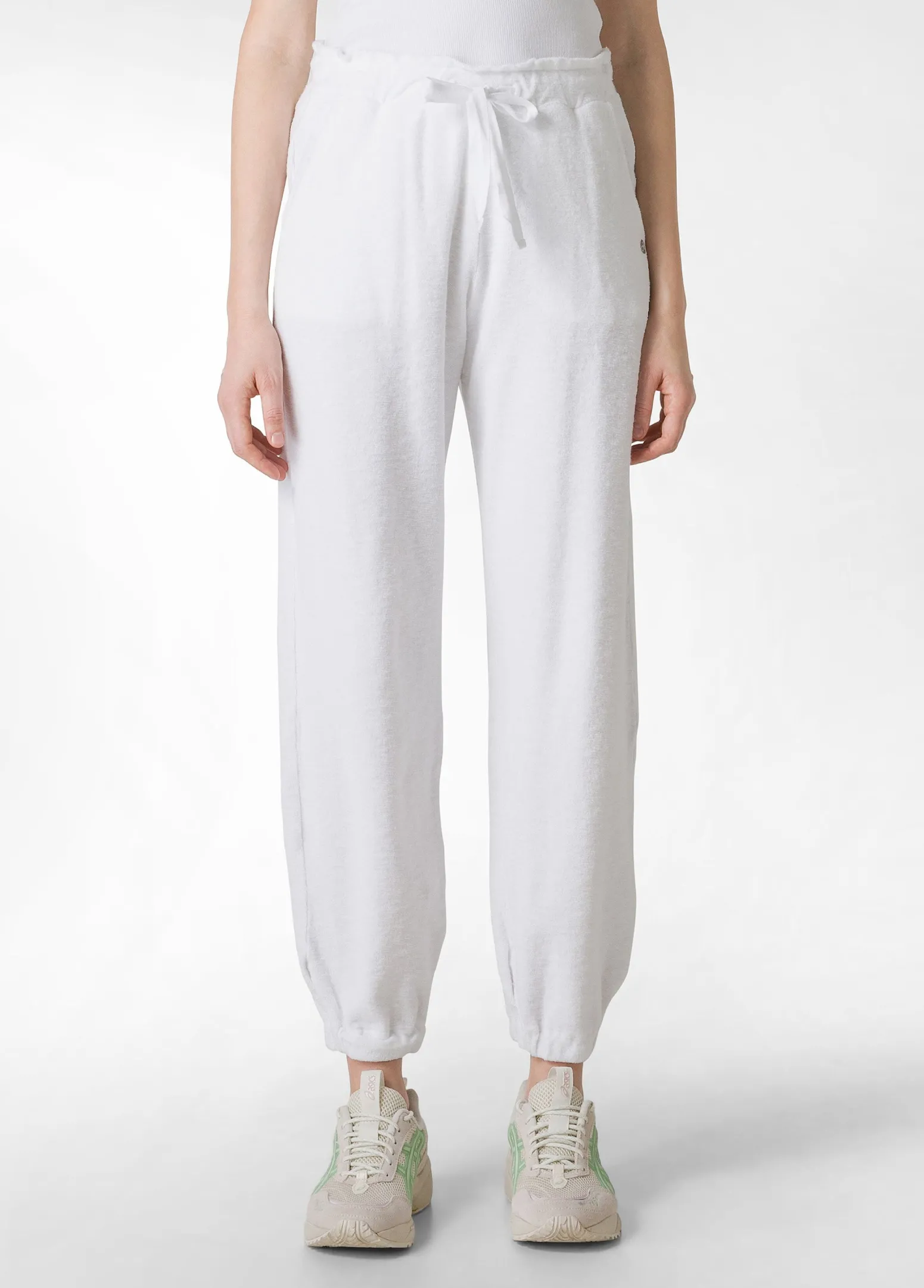 DEHA Pantaloni*Pantaloni Jogger In Spugna Bianco