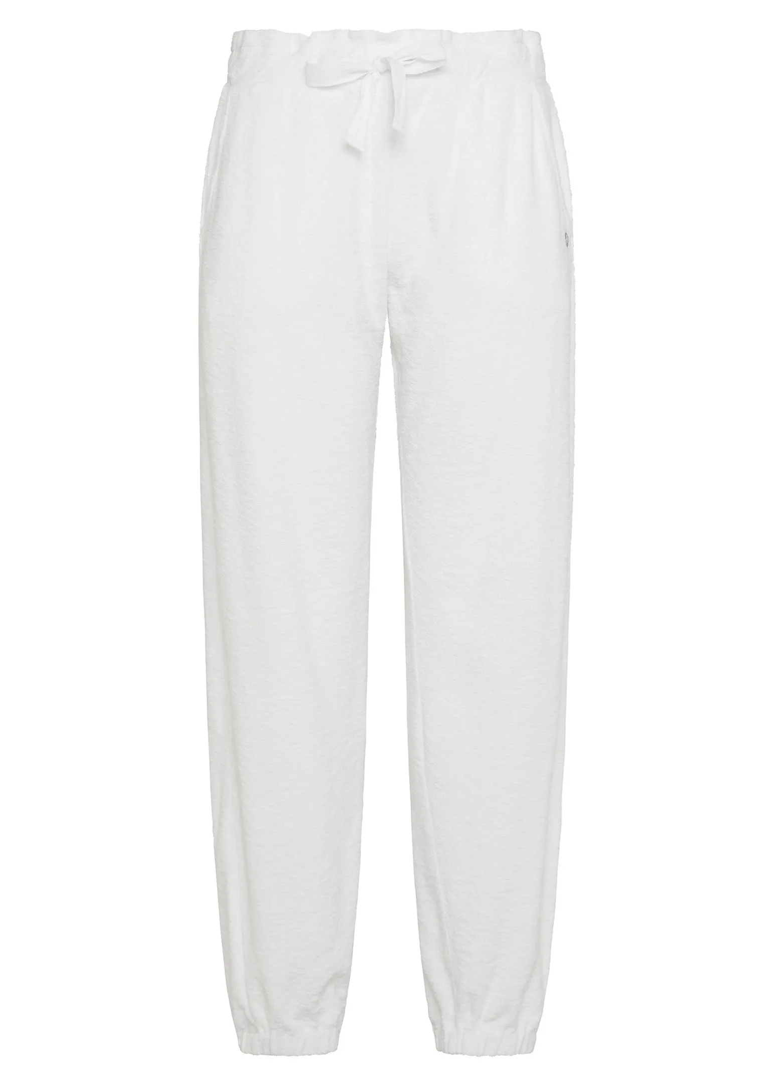 DEHA Pantaloni*Pantaloni Jogger In Spugna Bianco