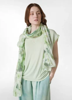 DEHA Accessori*Pashmina In Mussola Stampata Verde