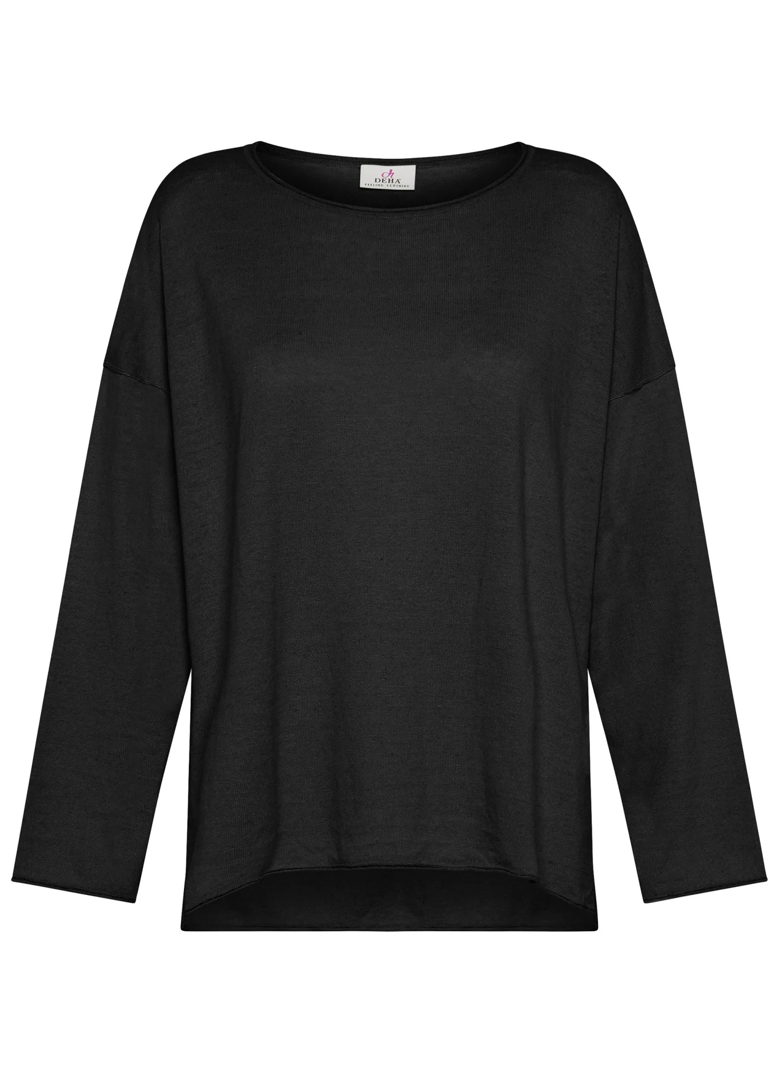 DEHA Felpe & Maglieria*Pullover Ampio In Lino Nero