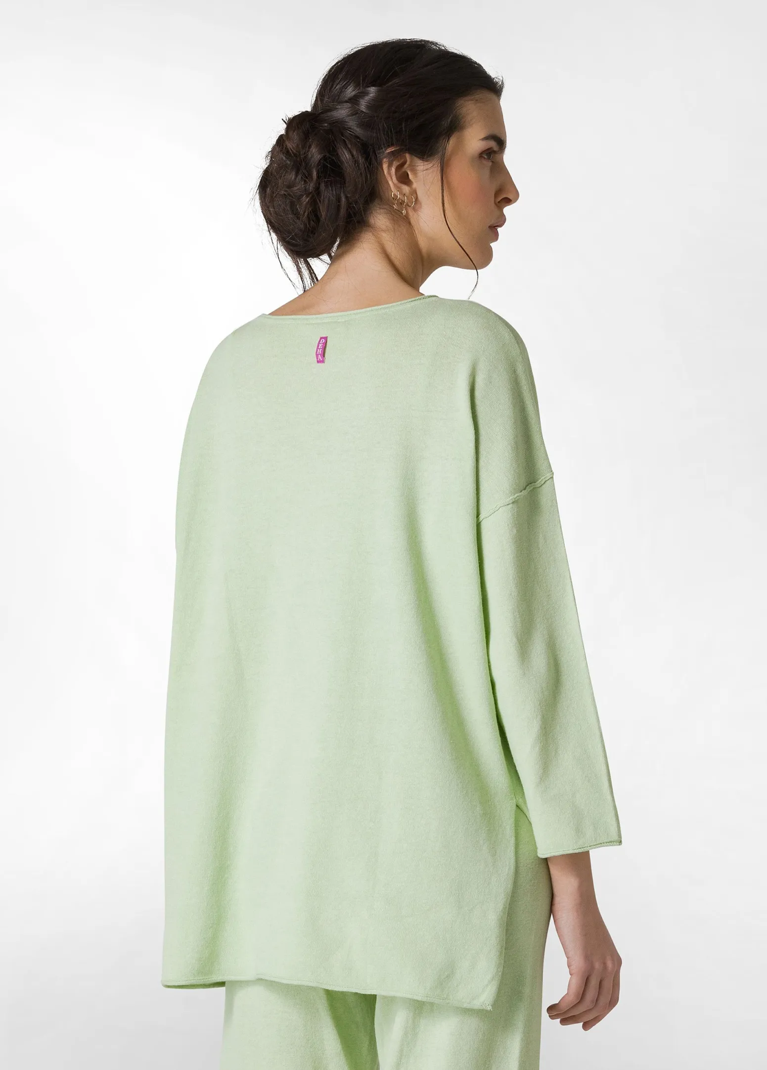 DEHA Felpe & Maglieria*Pullover Ampio In Lino Verde