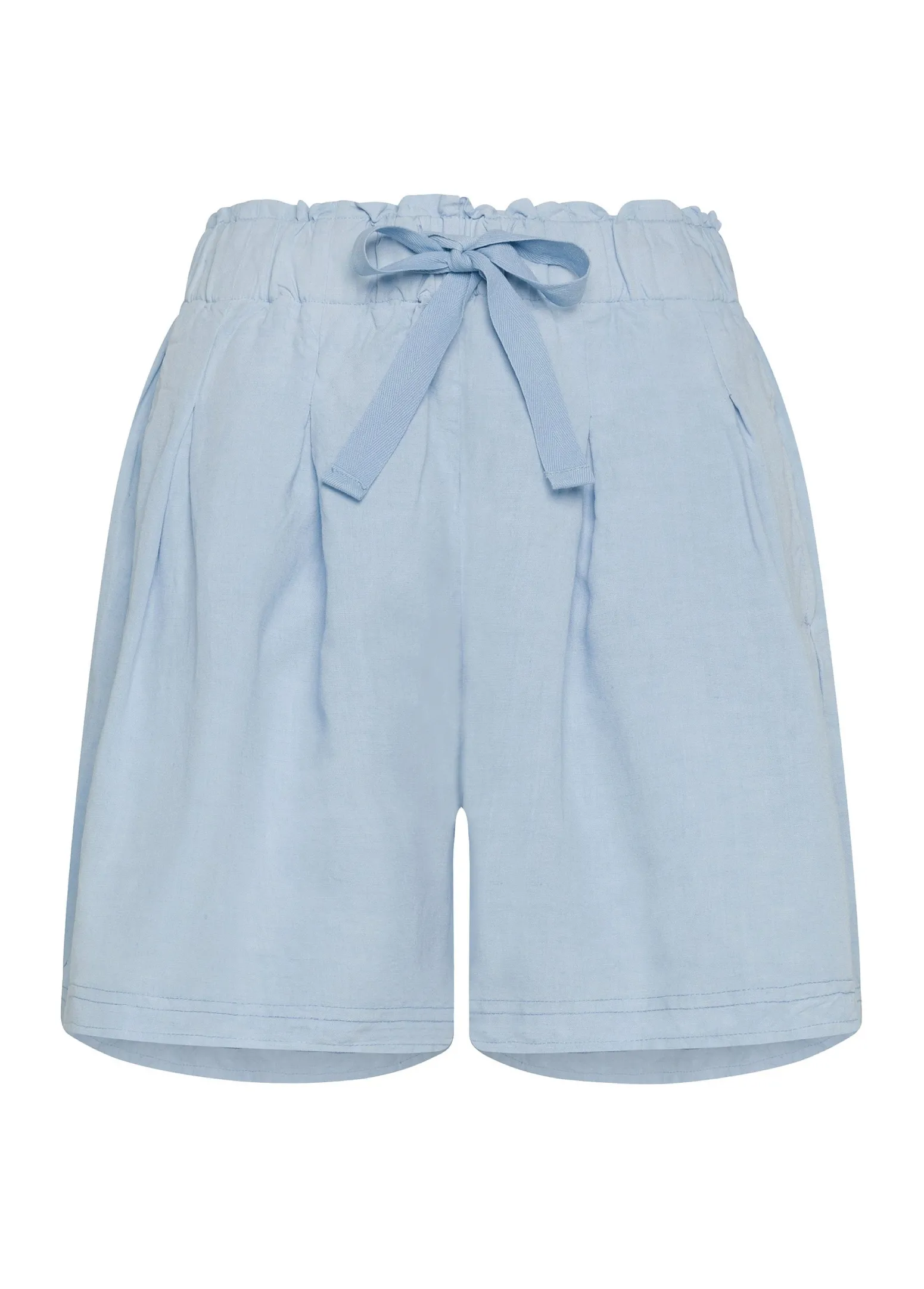 DEHA Bermuda*Shorts In Misto Lino E Lyocell Blu