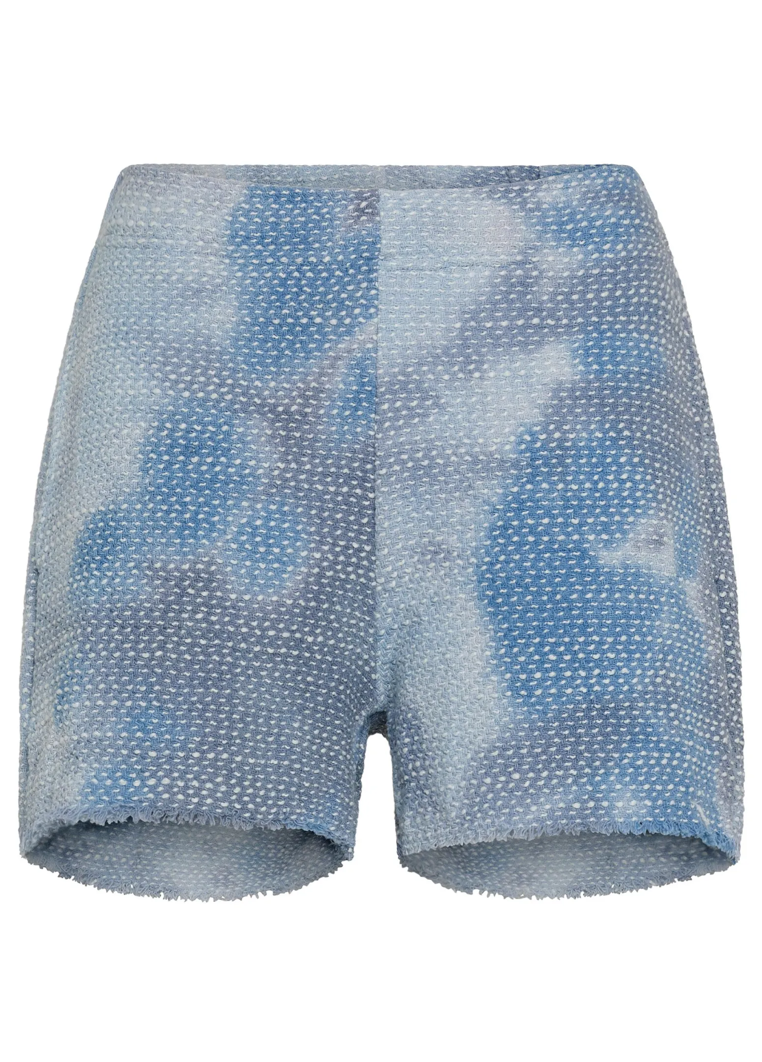 DEHA Bermuda*Shorts In Tweed Effetto Batik Blu
