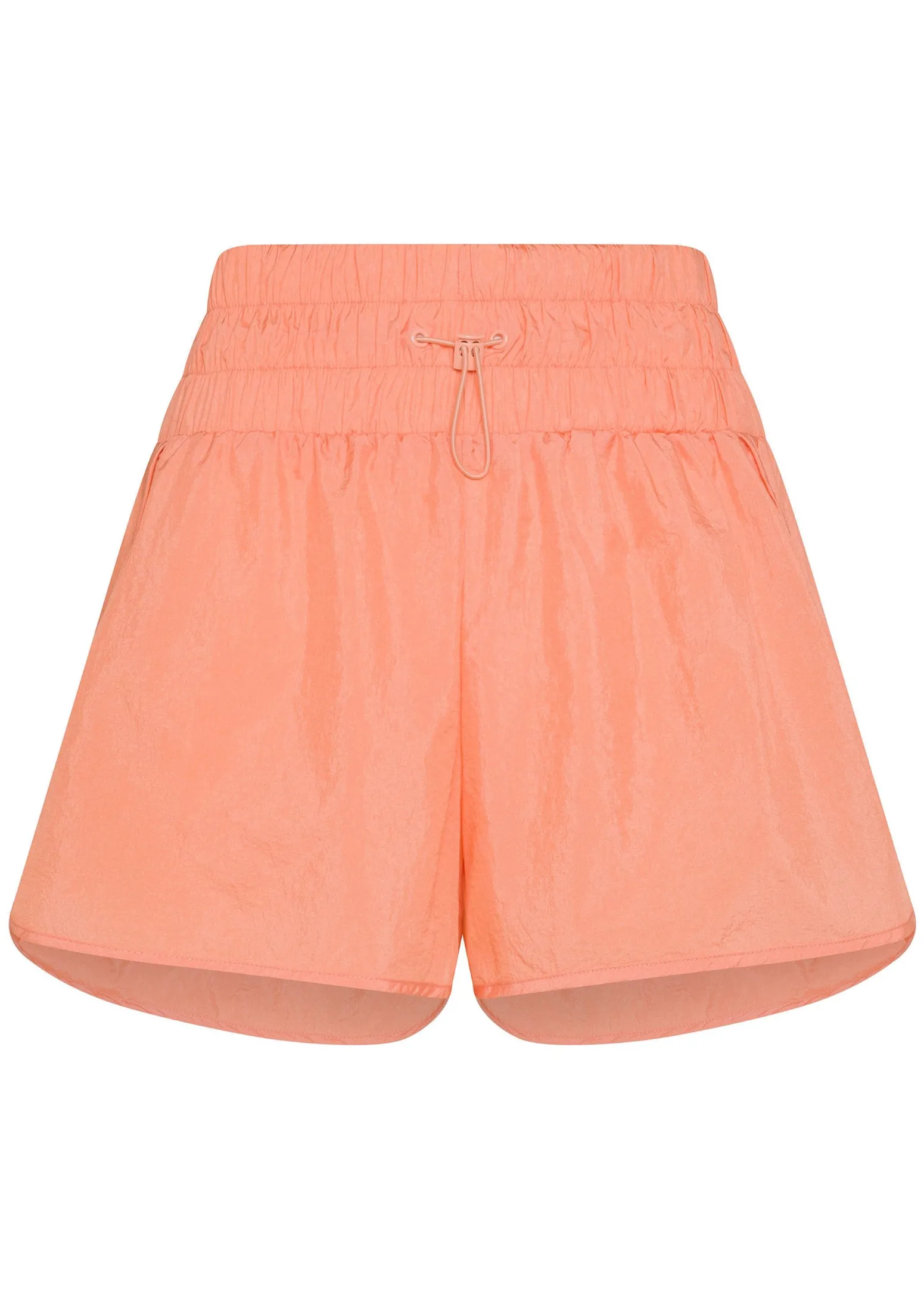 DEHA Pantaloncini Sportivi*Shorts Vita Alta In Nylon Arancio