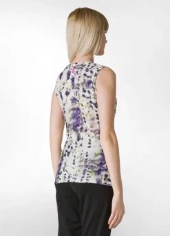 DEHA Top & T-Shirts*Top Arricciato Stampato Viola
