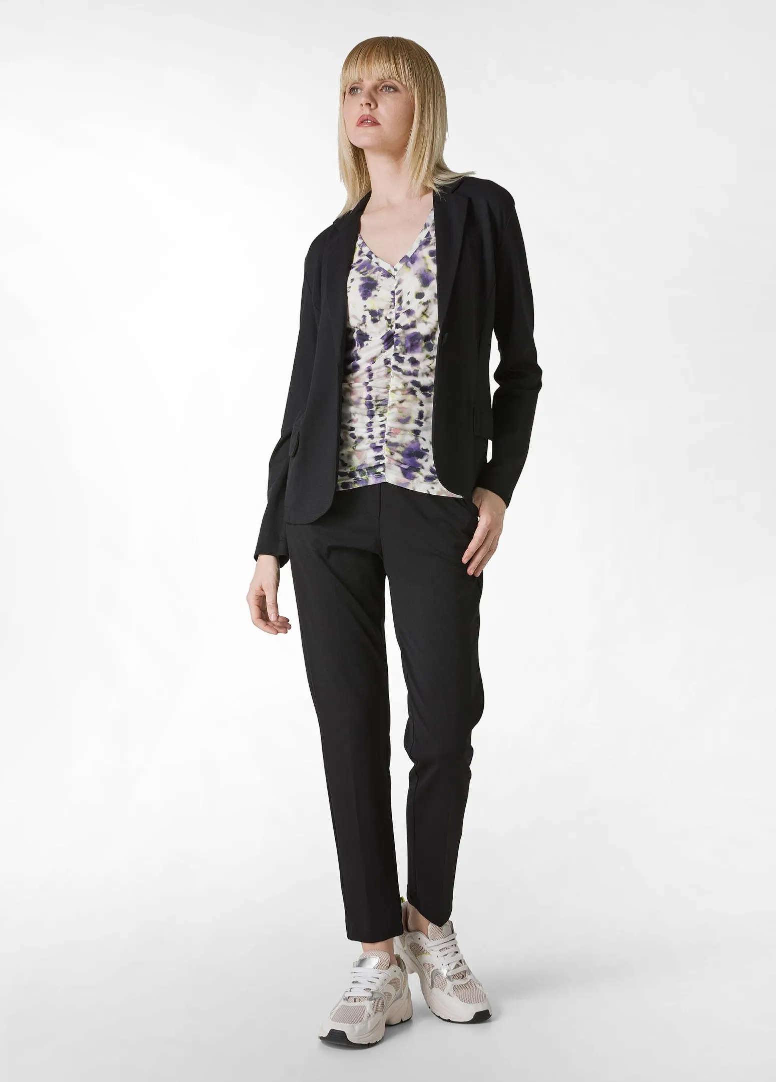 DEHA Top & T-Shirts*Top Arricciato Stampato Viola