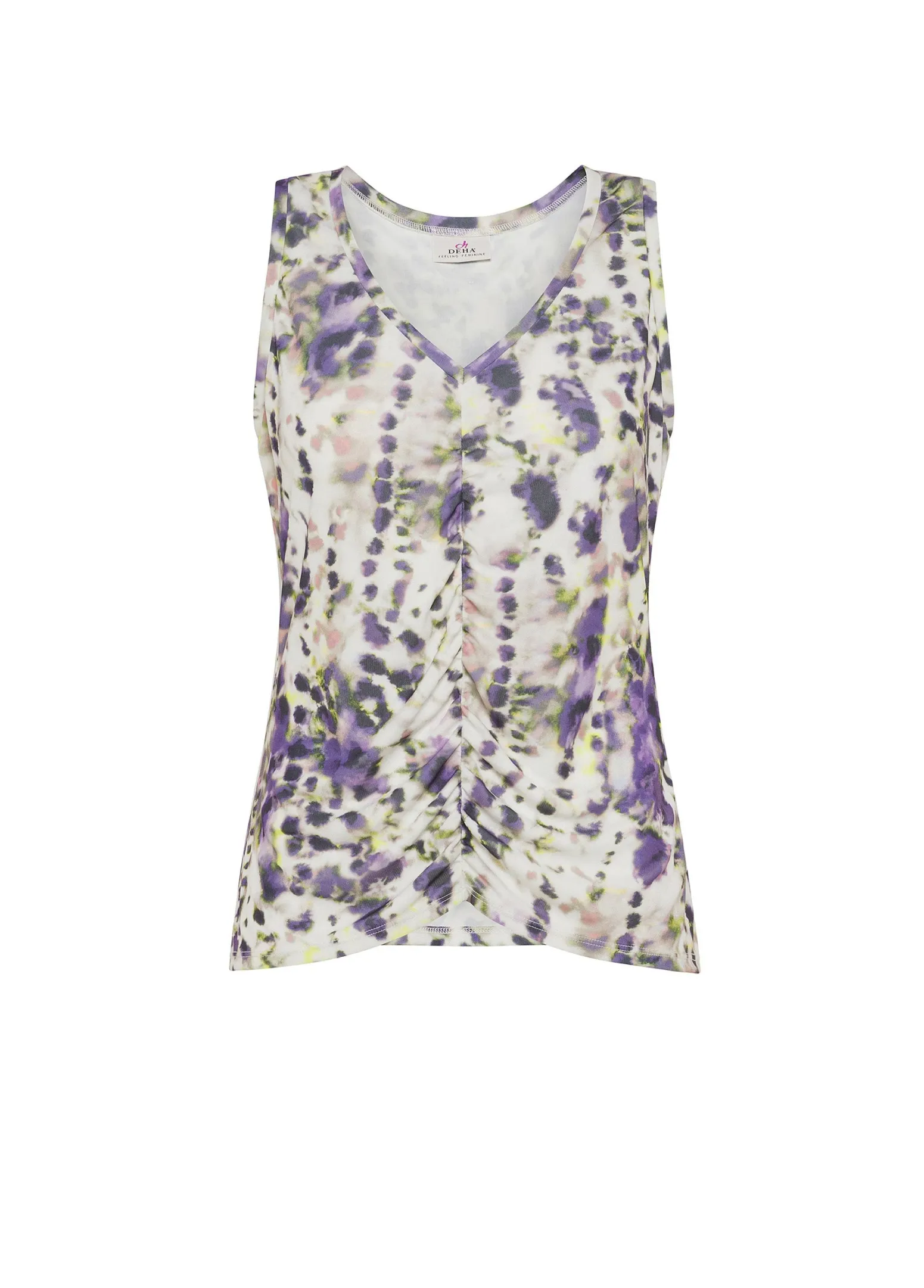 DEHA Top & T-Shirts*Top Arricciato Stampato Viola