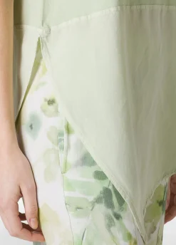 DEHA Top & T-Shirts*Top Asimmetrico Con Inserti In Lino Verde