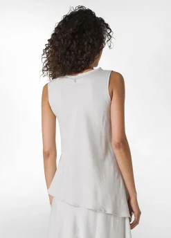 DEHA Top & T-Shirts*Top Asimmetrico In Raso Grigio