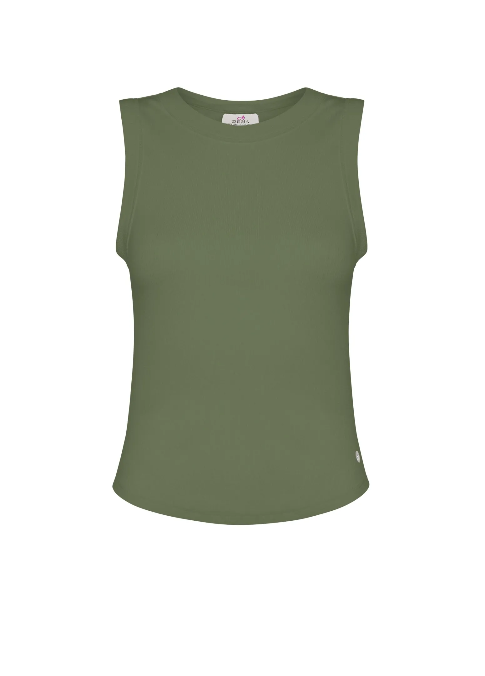 DEHA Top & T-Shirts*Top In Costina Effetto Vintage Arancio