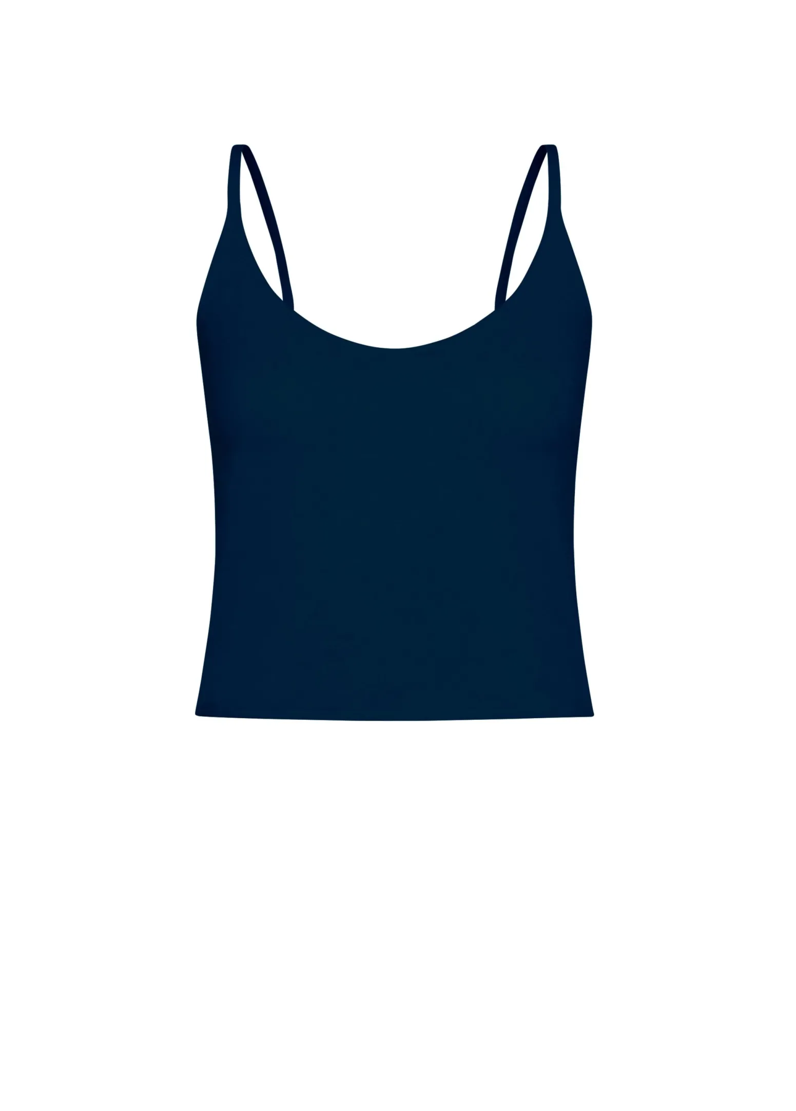 DEHA Top & T-Shirts*Top In Maglia Misto Lino Con Spalline Blu