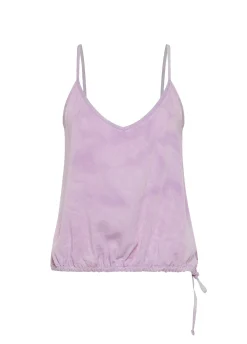 DEHA Top & T-Shirts*Top In Twill Effetto Batik Viola