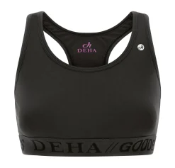 DEHA Canotte E Reggiseni Sportivi*Top Vogatore Jersey Stretch Nero