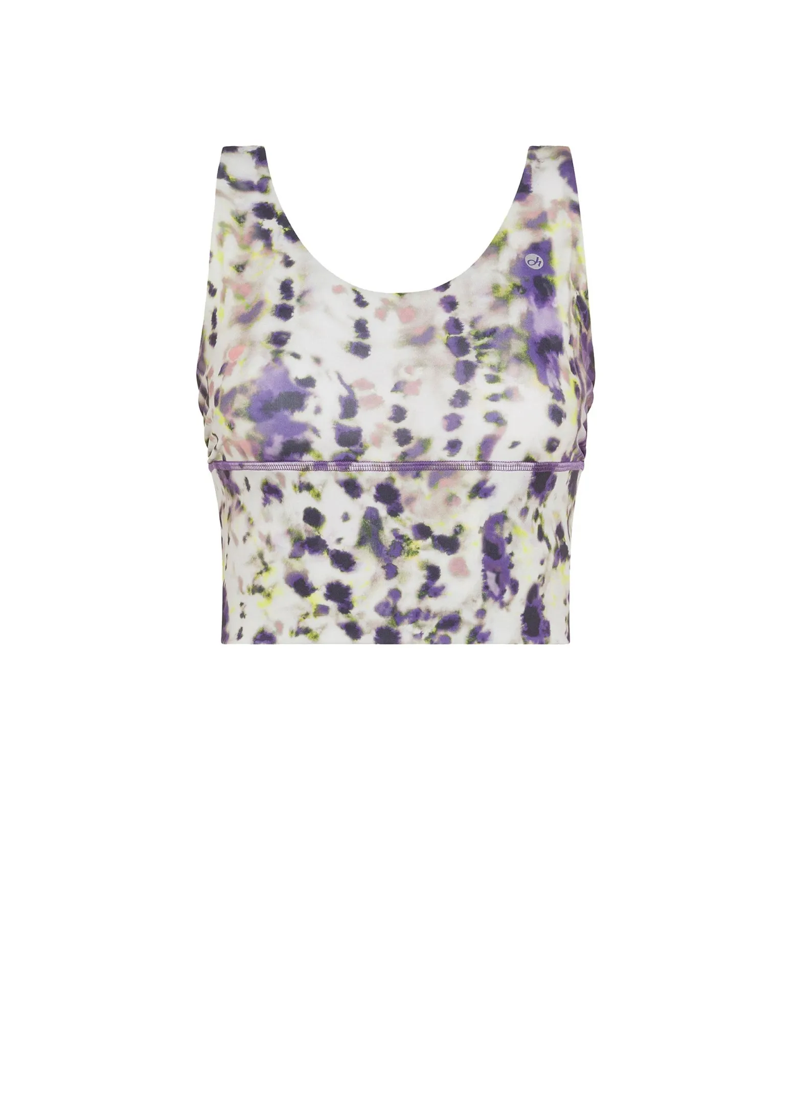 DEHA Canotte E Reggiseni Sportivi*Top Yoga In Microfibra Riciclata Stampata Viola