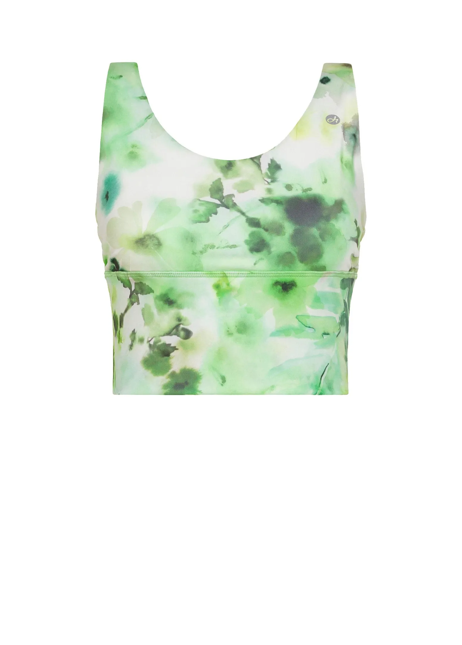 DEHA Canotte E Reggiseni Sportivi*Top Yoga In Microfibra Riciclata Stampata Verde