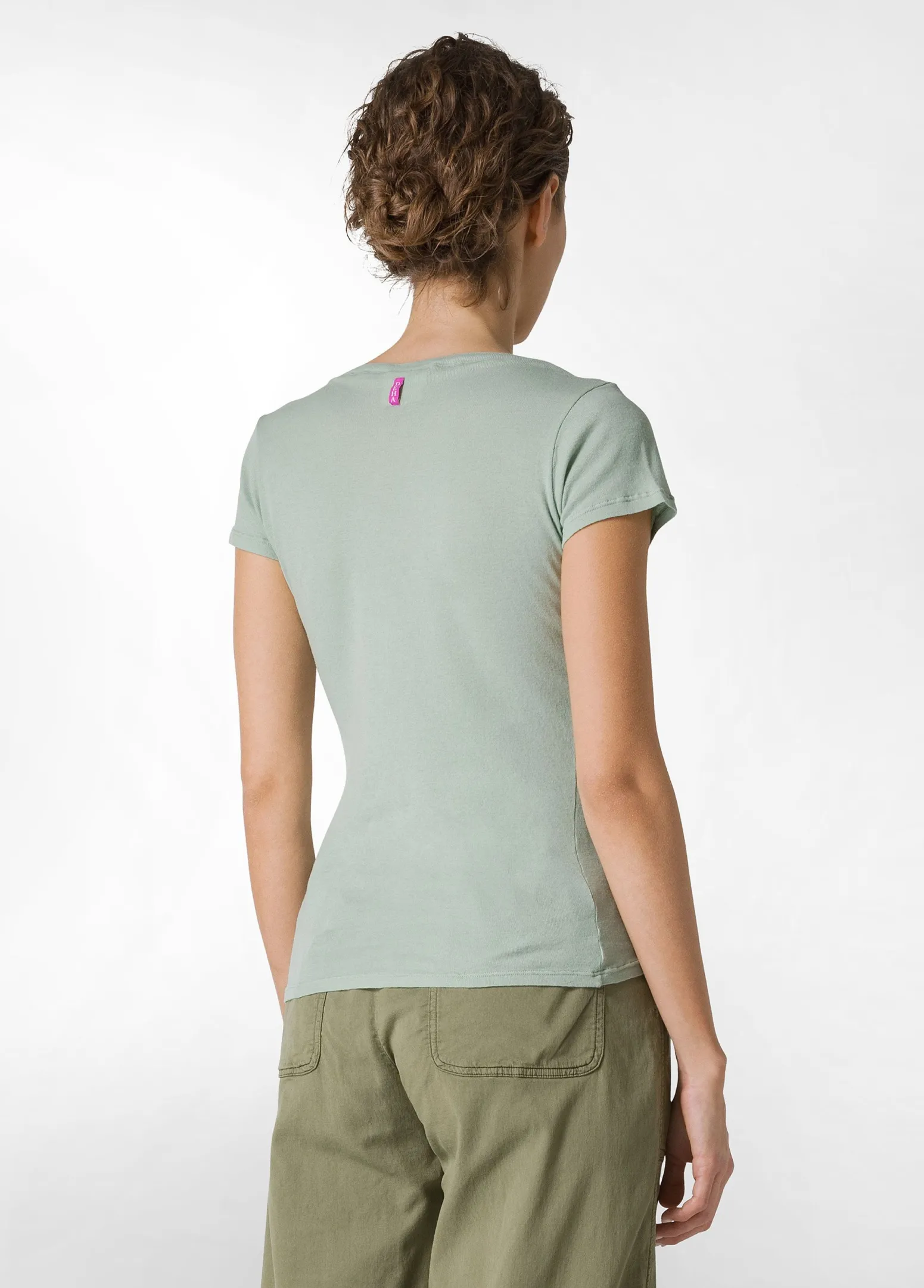 DEHA Top & T-Shirts*T-Shirt A Costine Con Bottoni Verde