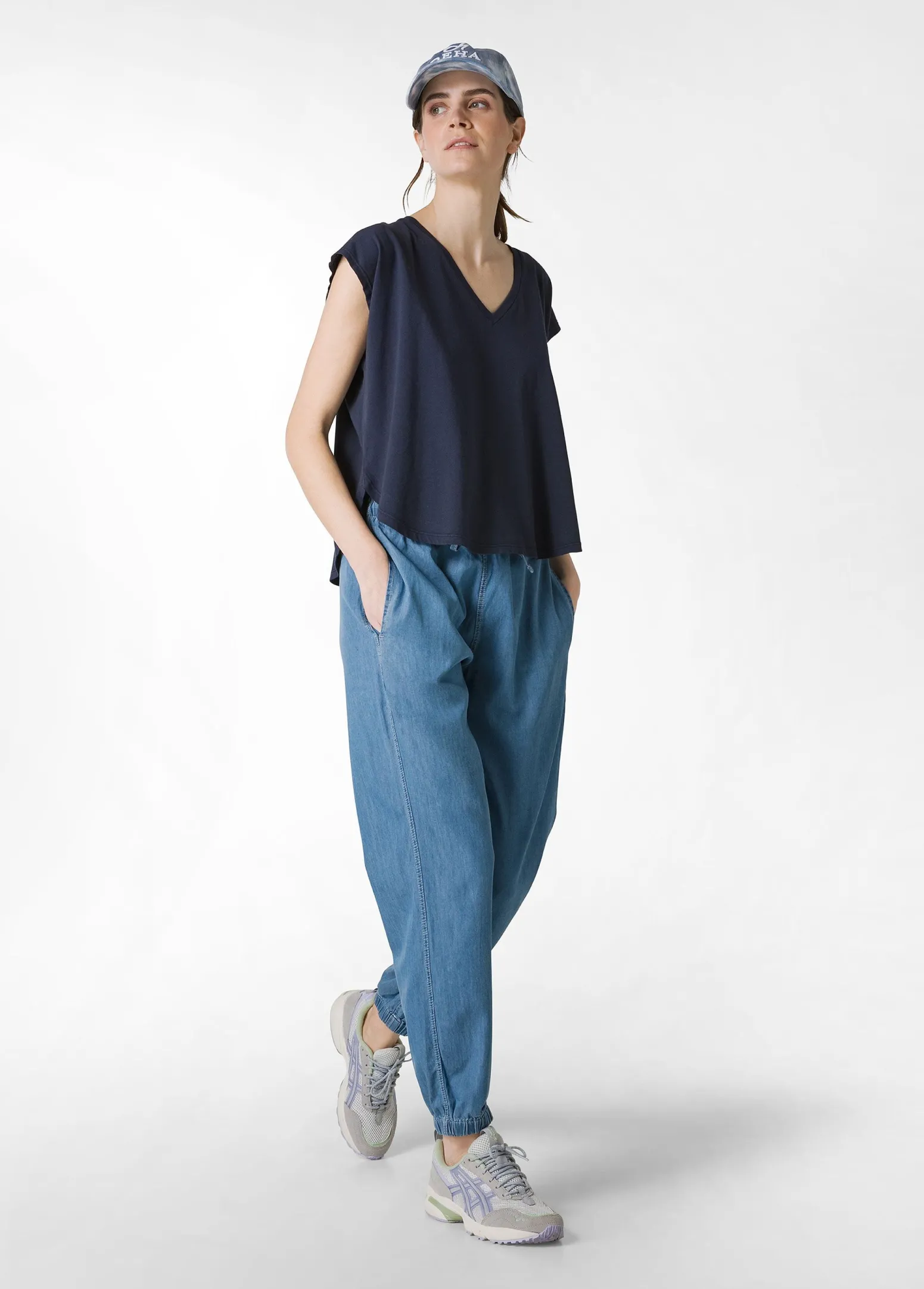 DEHA Top & T-Shirts*T-Shirt Ampia Blu