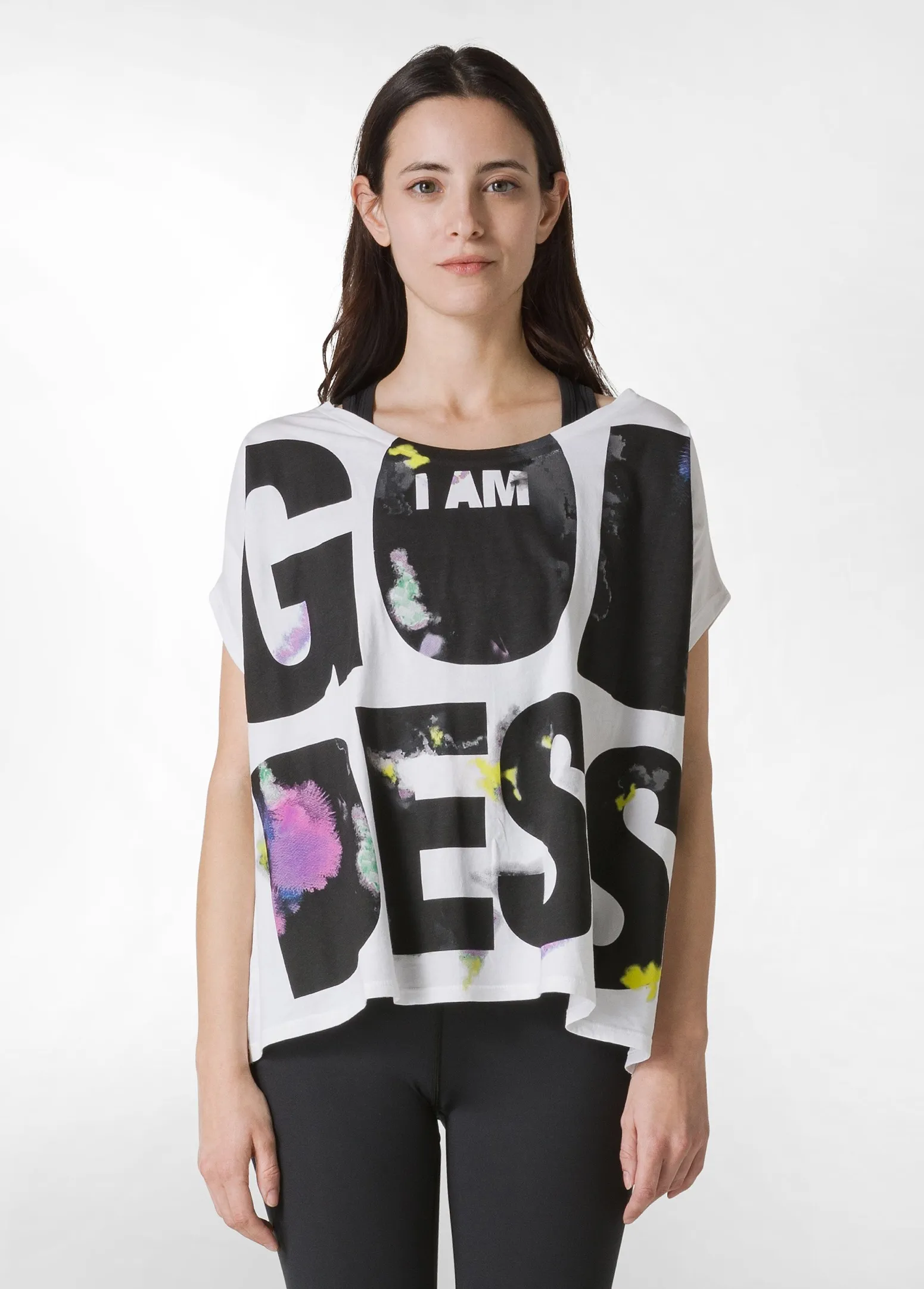 DEHA Top & T-Shirts*T-Shirt Ampia Con Grafica Bianco
