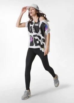 DEHA Top & T-Shirts*T-Shirt Ampia Con Grafica Bianco