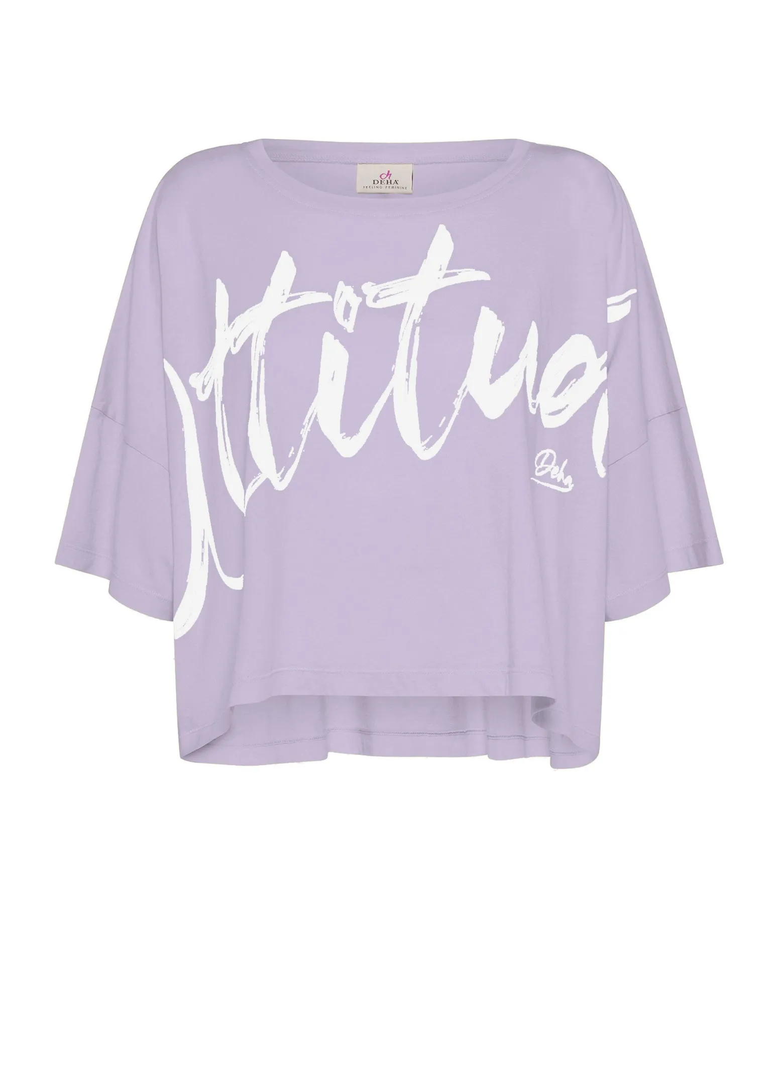 DEHA Top & T-Shirts*T-Shirt Cropped Leggera Effetto Vintage Viola