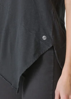 DEHA Top & T-Shirts*T-Shirt Fiammata Effetto Vintage Nero