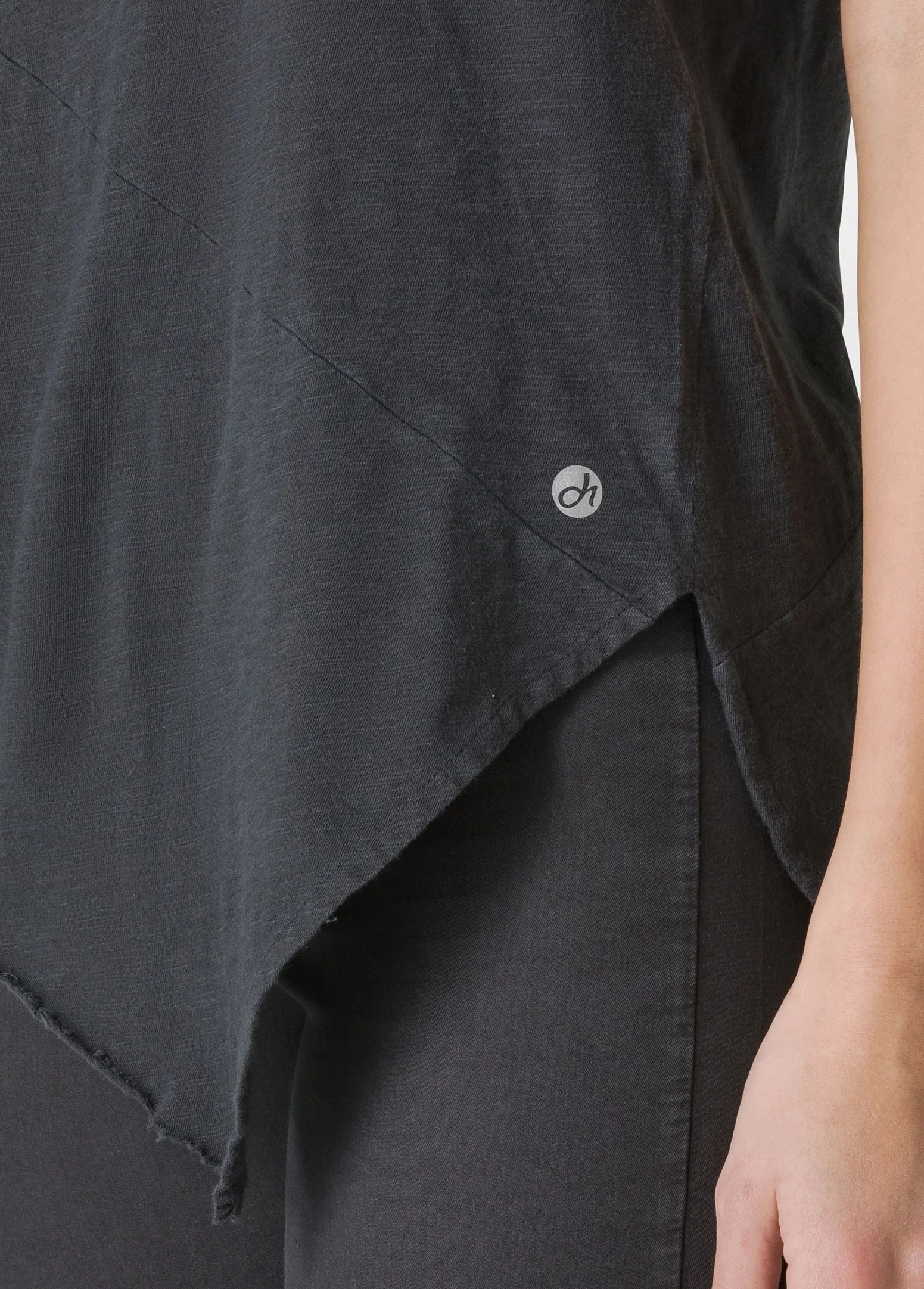 DEHA Top & T-Shirts*T-Shirt Fiammata Effetto Vintage Nero