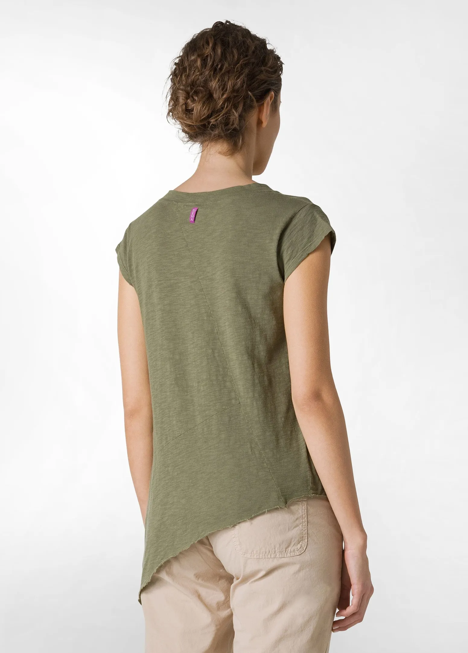 DEHA Top & T-Shirts*T-Shirt Fiammata Effetto Vintage Verde