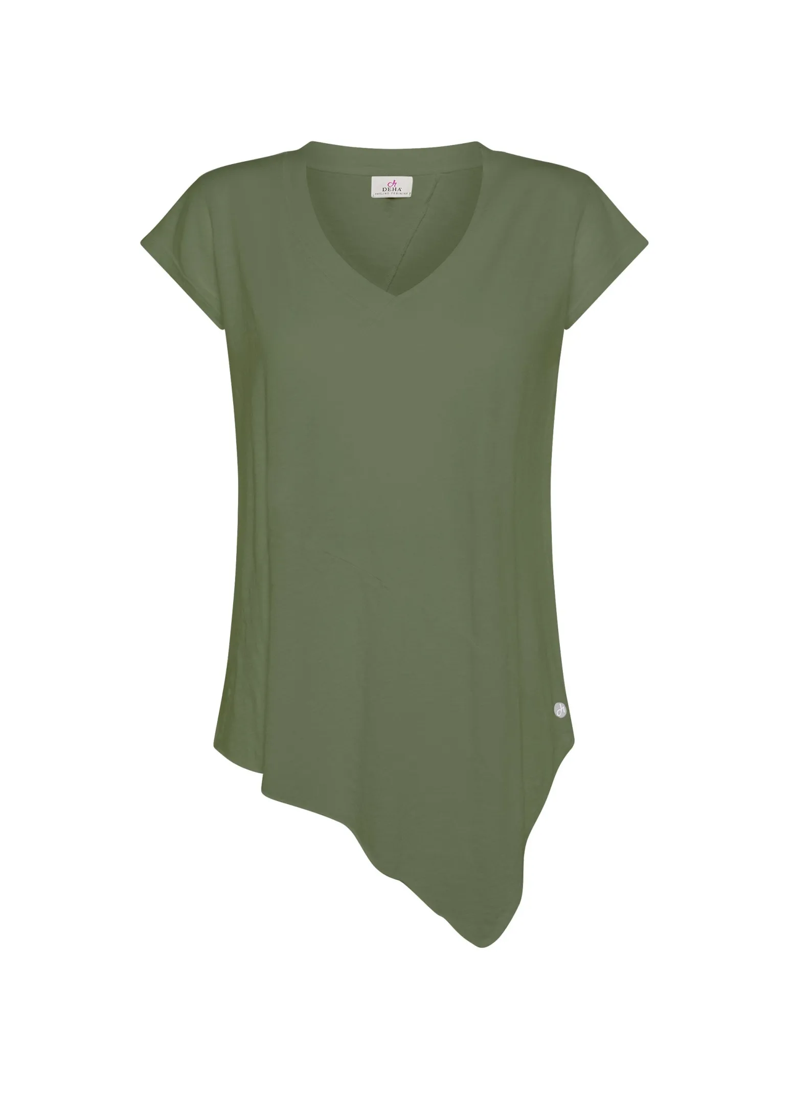 DEHA Top & T-Shirts*T-Shirt Fiammata Effetto Vintage Verde