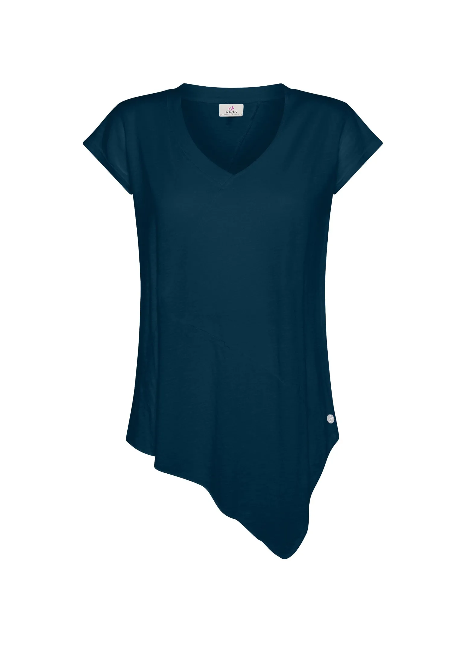 DEHA Top & T-Shirts*T-Shirt Fiammata Effetto Vintage Blu
