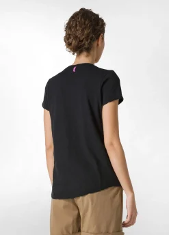 DEHA Top & T-Shirts*T-Shirt In Jersey Fiammato Nero