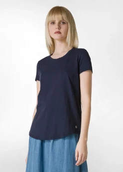 DEHA Top & T-Shirts*T-Shirt In Jersey Fiammato Blu