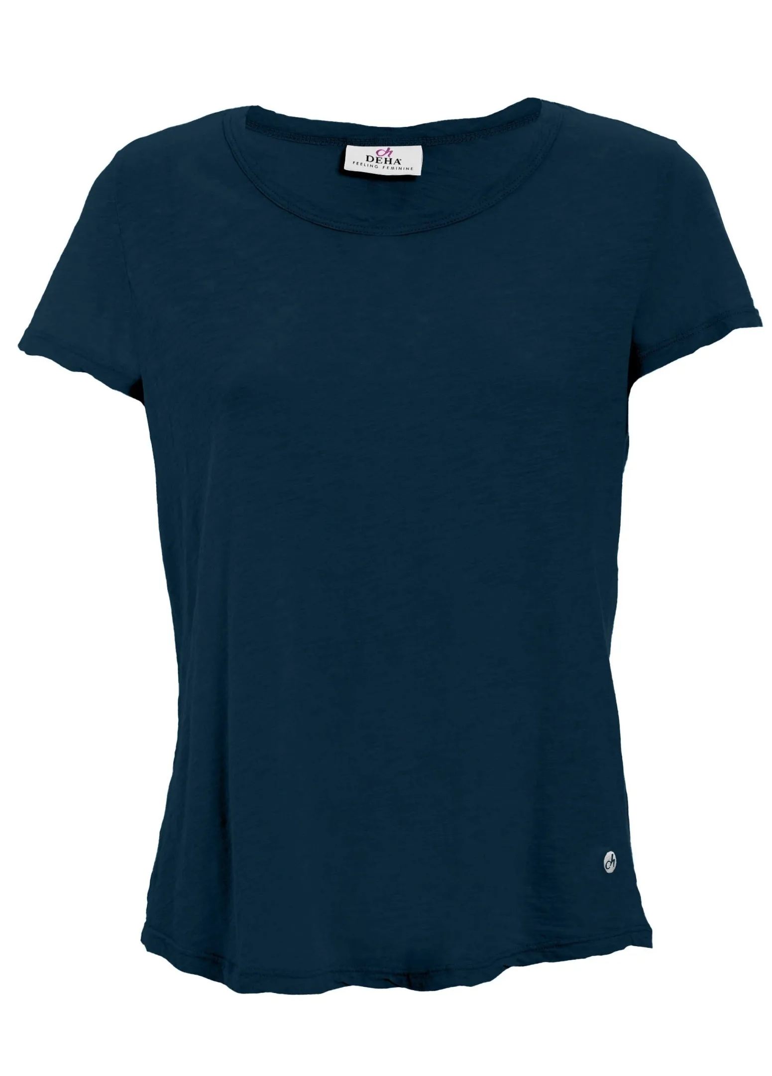 DEHA Top & T-Shirts*T-Shirt In Jersey Fiammato Blu